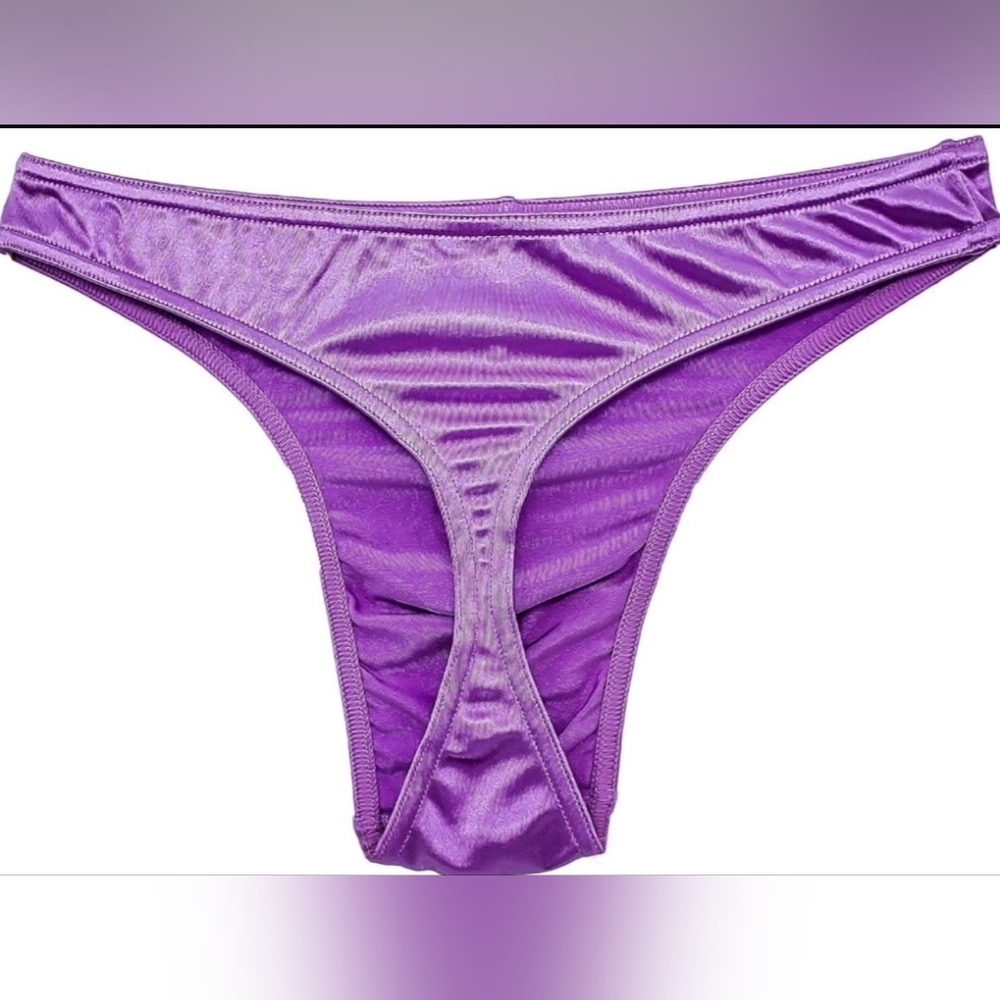 "Reserved" Barbra Lingerie Satin Mens Thongs Underwear Panties Silky Sexy - Picture 4 of 6